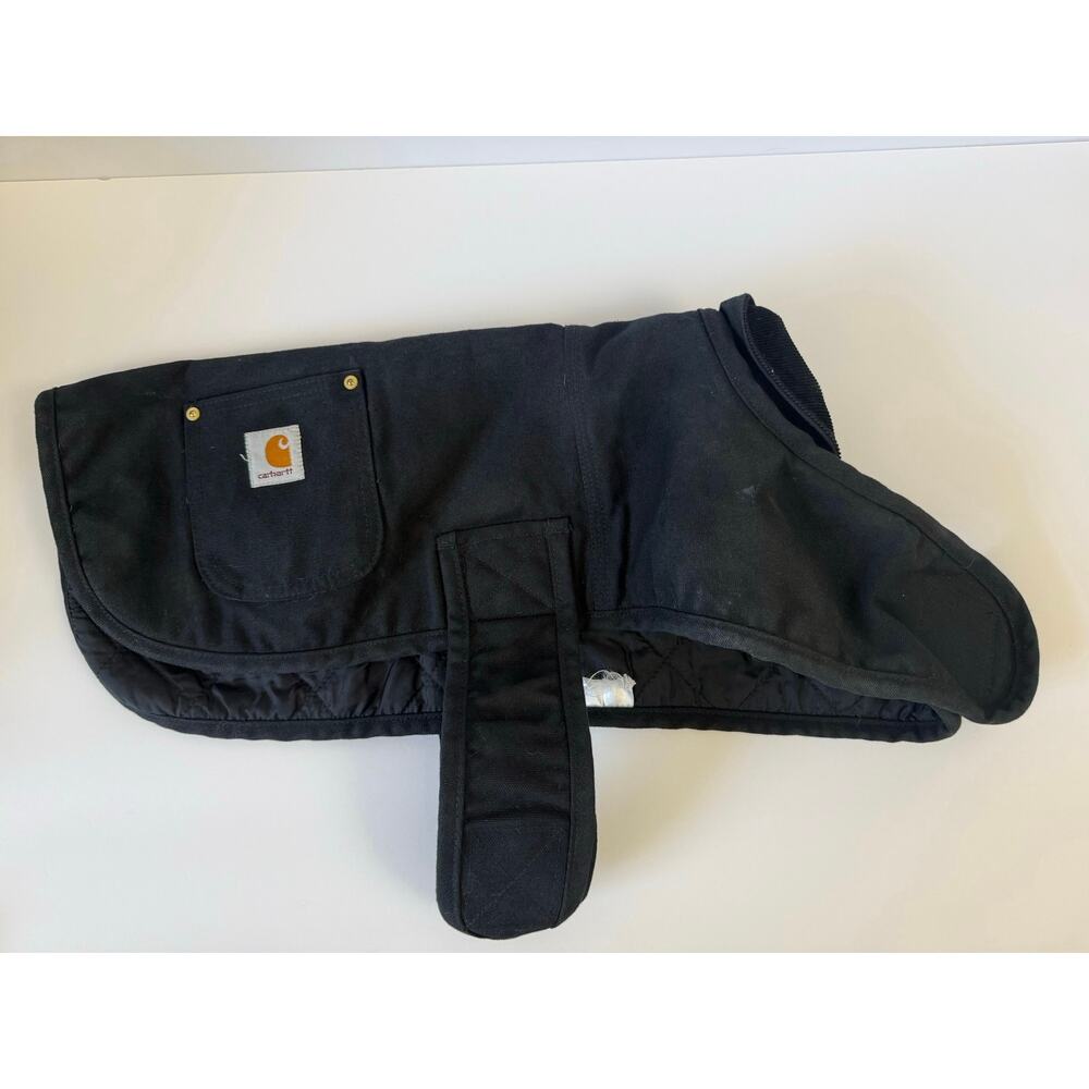 Carhartt Duck Canvas Dog Chore Coat - Black, Quilted, Medium